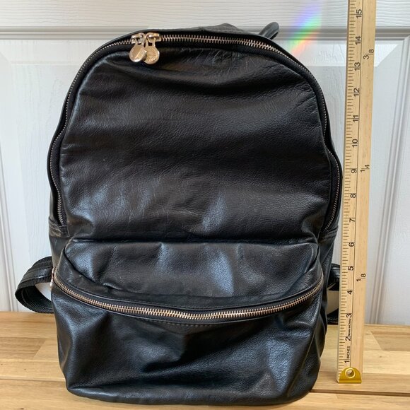 Authentic Italian Leather Backpack with Organizer Insert main image 11